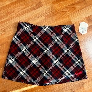 Altar'd State Women's Multi Plaid Red, White and Black Women's Skirt